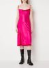 Acne Studios Dasa midi jurk in zijdeblend met spaghettibandjes en zijsplit online kopen