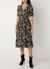 BA&SH Floe midi jurk met bloemenprint en V hals online kopen