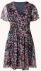 Guess Lavinia mini jurk met panterprint en V hals online kopen