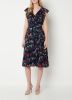 Ralph Lauren Midi jurk met bloemenprint en strikceintuur online kopen