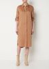 Simple Bruine Midi Jurk Woven Dress Rooney Twill online kopen