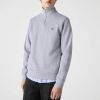 Lacoste Cotton Knitwear Zipper Navy Blue , Blauw, Heren online kopen