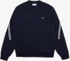 Lacoste Sweater met ronde hals en stroken met label online kopen