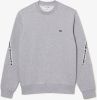 Lacoste Sweater met ronde hals en stroken met label online kopen