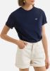 Lacoste Premium cotton round neck t shirt , Roze, Dames online kopen