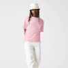 Lacoste Premium cotton round neck t shirt , Roze, Dames online kopen