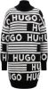 Hugo Boss Sisminy mini trui jurk in wolblend met ingebreid logo patroon online kopen