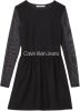 Calvin klein Mesh Logo Elastic Dr J20J220350Beh Jeans, Zwart, Dames online kopen