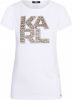 Karl Lagerfeld T shirt Kl21Wts01 , Zwart, Dames online kopen