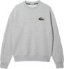 Lacoste Sweatshirt met logo patch , Grijs, Heren online kopen