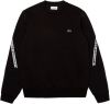 Lacoste Sweater met ronde hals en stroken met label online kopen