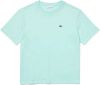 Lacoste Premium cotton round neck t shirt , Roze, Dames online kopen