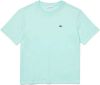 Lacoste Premium cotton round neck t shirt , Roze, Dames online kopen