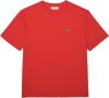 Lacoste Premium cotton round neck t shirt , Roze, Dames online kopen