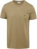 Lacoste Premium cotton round neck t shirt , Roze, Dames online kopen