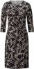 Alba moda Jersey jurk in wikkellook Zwart/Beige/Wit online kopen