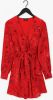 Alix the Label Rode Mini Jurk Ladies Woven Ornament Fake Wrap Dress online kopen