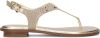 Michael Kors Gouden Sandalen Mk Plate Thong online kopen
