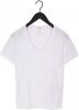 Object Witte T shirt Objetessi Slub S/s V neck Noos online kopen