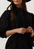 Scotch & Soda Zwarte Mini Jurk Puff Sleeve Cotton Midi Dress online kopen
