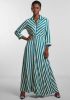 Y.A.S. Blauw/wit Gestreepte Maxi Jurk Yassavanna Long Shirt Dress online kopen