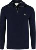Lacoste Cotton Knitwear Zipper Navy Blue , Blauw, Heren online kopen