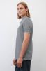 Marc O'Polo shirt met korte mouwen in piqué stof , Grijs, Heren online kopen