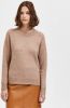 Selected Femme Truien Lulu Long Sleeve Knit O Neck B Roze online kopen