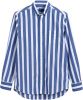 Gant casual overhemd blauw gestreept katoen wijde fit online kopen