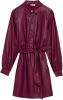 Liu Jo Paarse Mini Jurk Abito Spalmato Classy Coated online kopen