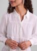 Y.A.S blouse YASPALA met plooien wit online kopen