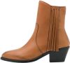 Y.A.S Frina leather boots biscuit/fringes online kopen