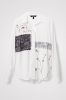 Desigual geweven blouse met printopdruk en borduursels wit/zwart/rood online kopen